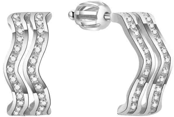 Beneto Stříbrné třpytivé náušnice TAGUP1509S + 2 měsíce na vrácení zboží