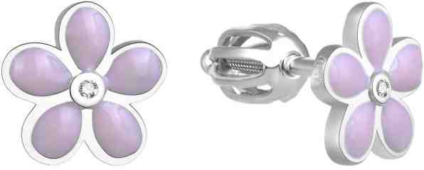 Beneto Stříbrné kytičkové náušnice AGUP1539S + 2 měsíce na vrácení zboží