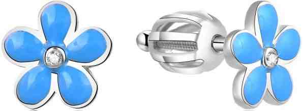 Beneto Stříbrné kytičkové náušnice AGUP1833S + 2 měsíce na vrácení zboží