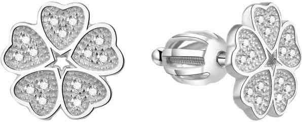 Beneto Stříbrné náušnice se zirkony AGUP1590S + 2 měsíce na vrácení zboží