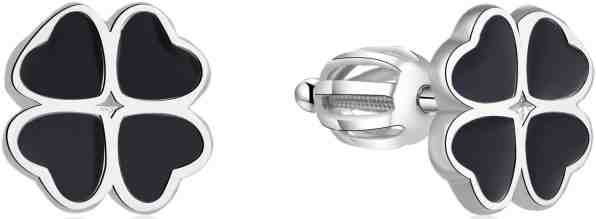 Beneto Stříbrné náušnice čtyřlístky AGUP1595S + 2 měsíce na vrácení zboží