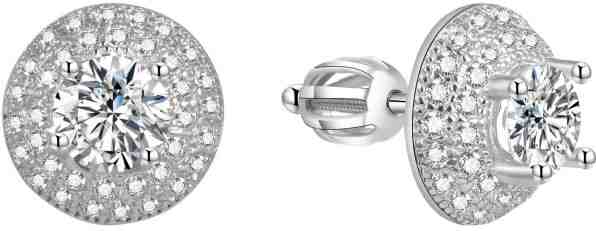 Beneto Stříbrné náušnice se zirkony AGUP1599S + 2 měsíce na vrácení zboží