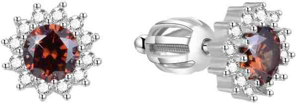 Beneto Stříbrné náušnice se zirkony AGUP1608S + 2 měsíce na vrácení zboží