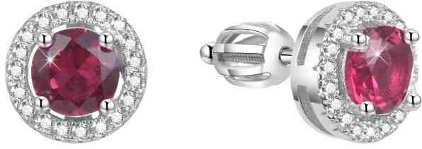 Beneto Stříbrné náušnice se zirkony AGUP1611S + 2 měsíce na vrácení zboží