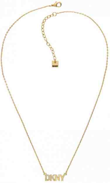 DKNY Pozlacený náhrdelník s logem Pendant New York 5519995 + 2 měsíce na vrácení zboží