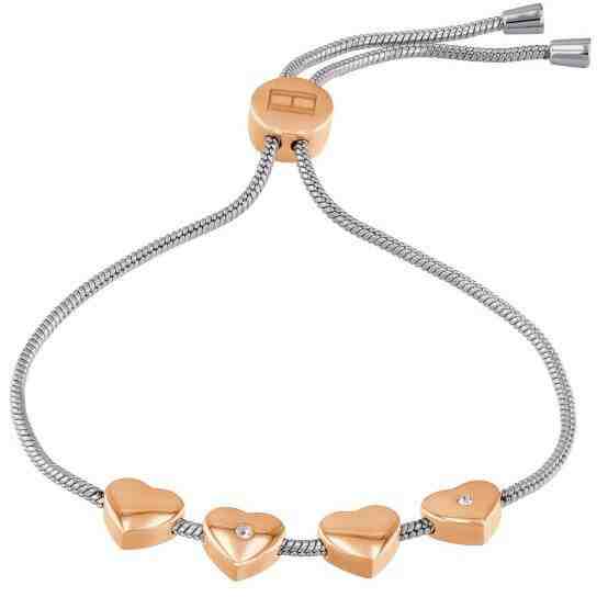 Tommy Hilfiger Bicolor náramek se srdíčky TH2780122 + 2 měsíce na vrácení zboží