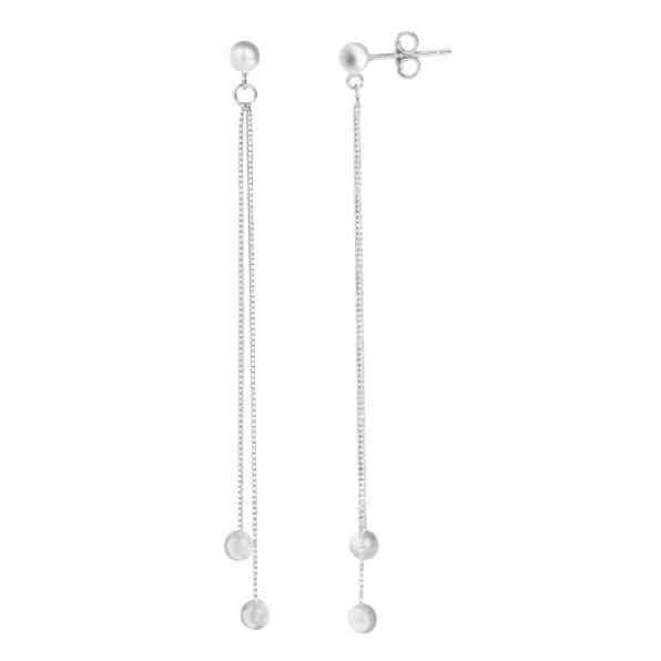 Beneto Stříbrné náušnice AGUP1838 + 2 měsíce na vrácení zboží