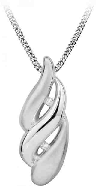 Art Diamond Stříbrný náhrdelník s diamanty DAGS814/50 + 2 měsíce na vrácení zboží