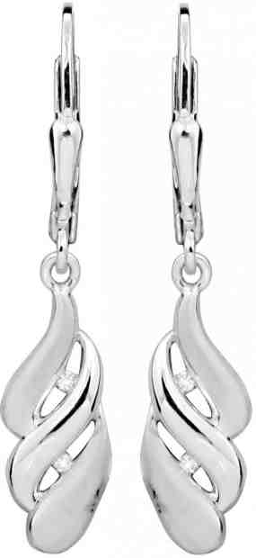 Art Diamond Stříbrné náušnice s diamanty DAGUC1262 + 2 měsíce na vrácení zboží