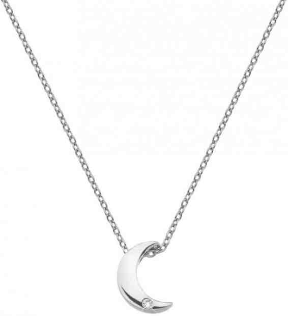 Hot Diamonds Stříbrný náhrdelník s půlměsícem Amulets DP723 + 2 měsíce na vrácení zboží