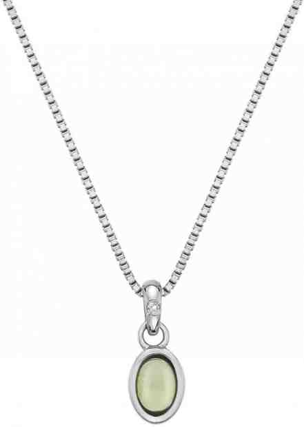 Hot Diamonds Stříbrný náhrdelník pro narozené v srpnu Birthstone DP761 + 2 měsíce na vrácení zboží