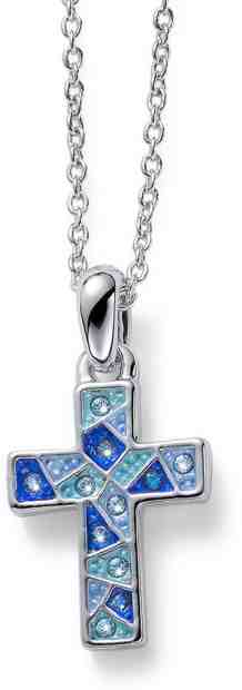 Oliver Weber Náhrdelník s křížkem Gaudi Cruz S 12010 BLU + 2 měsíce na vrácení zboží