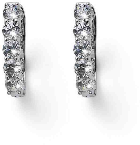 Oliver Weber Stříbrné třpytivé náušnice Ride 62095 + 2 měsíce na vrácení zboží