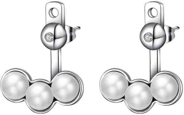 S`Agapõ Dvojité náušnice s perličkami Marylin SMY21 + 2 měsíce na vrácení zboží