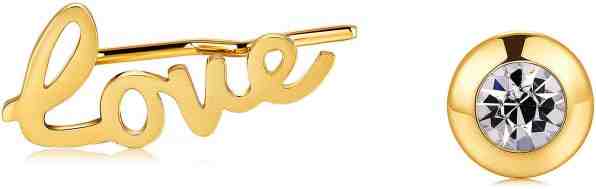 S`Agapõ Zlaté asymetrické náušnice Write SWT23 + 2 měsíce na vrácení zboží