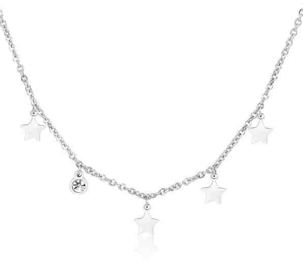 S`Agapõ Hvězdný ocelový náhrdelník Luce SCE02 + 2 měsíce na vrácení zboží