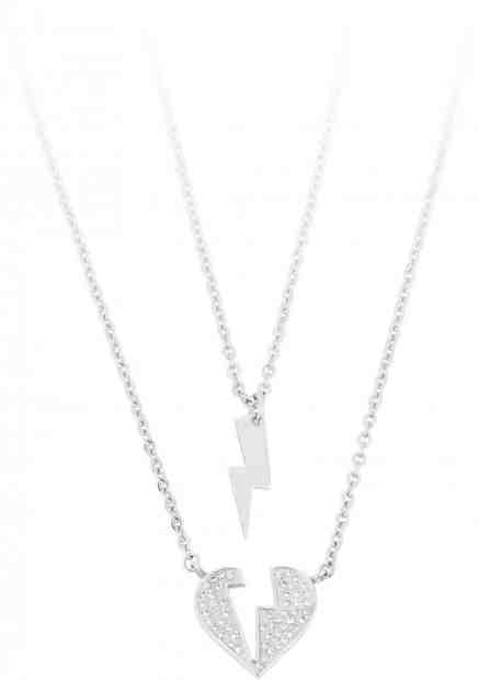 S`Agapõ Dvojitý náhrdelník Be-Two SBT03 + 2 měsíce na vrácení zboží