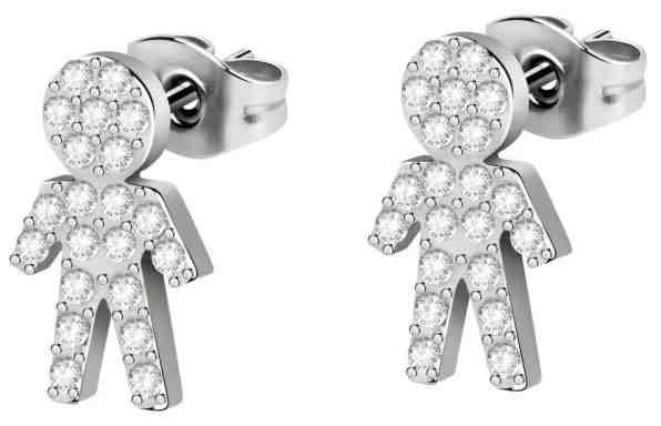 Morellato Něžné ocelové náušnice Chlapečci Love SOR20 + 2 měsíce na vrácení zboží