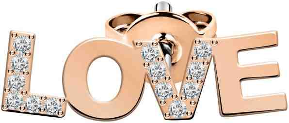 La Petite Story Single náušnice Love LPS02ARQ93 + 2 měsíce na vrácení zboží