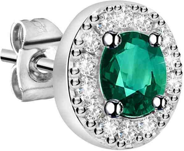 La Petite Story Single náušnice se zeleným středem LPS02ARQ14 + 2 měsíce na vrácení zboží