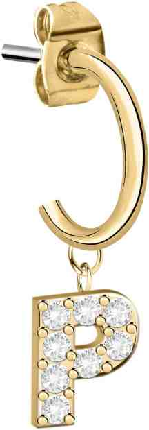 La Petite Story Single půlkruhová náušnice "P" LPS02ARQ72 + 2 měsíce na vrácení zboží