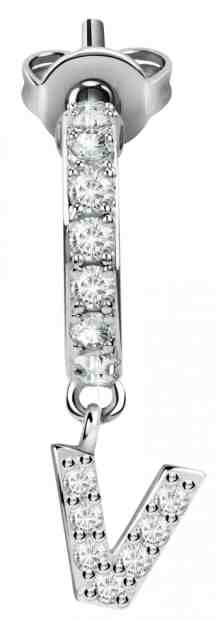 La Petite Story Single náušnice "V" LPS02ARQ81 + 2 měsíce na vrácení zboží