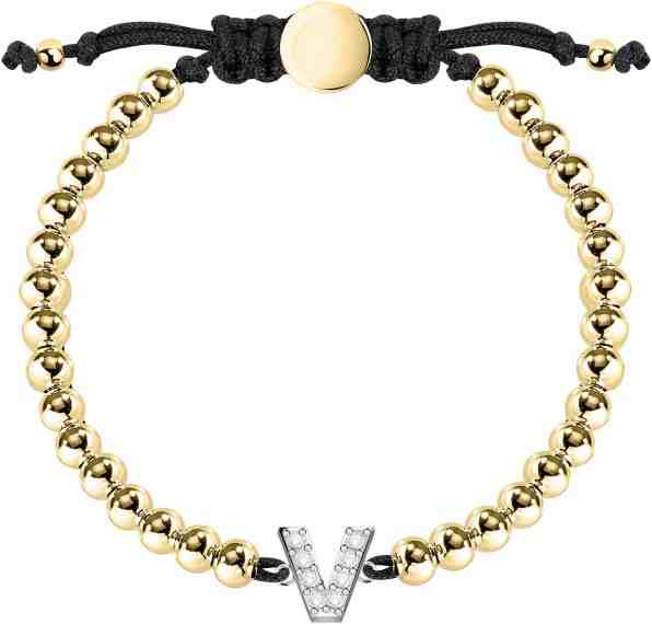 La Petite Story Bicolor náramek s písmenkem "V" LPS05ARR24 + 2 měsíce na vrácení zboží