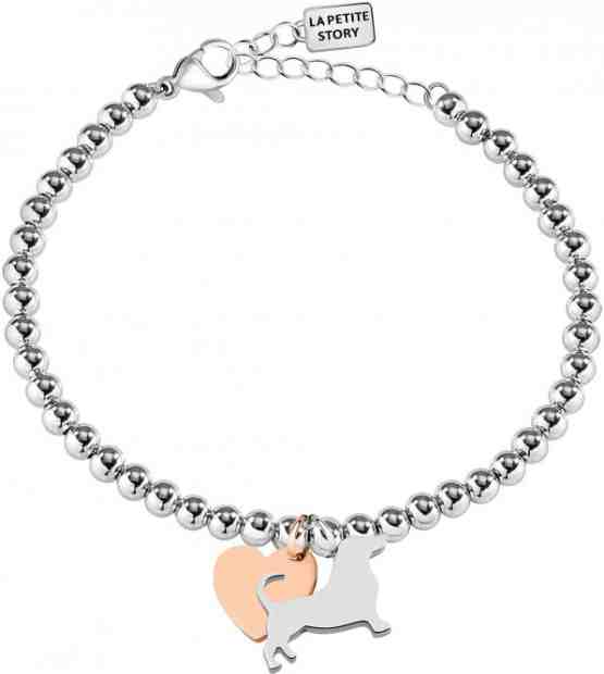 La Petite Story Bicolor ocelový náramek Pes a Srdce LPS05AQI04 + 2 měsíce na vrácení zboží