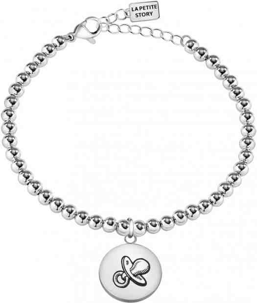 La Petite Story Kuličkový náramek s ozdobou Dudlík LPS05AQL05 + 2 měsíce na vrácení zboží