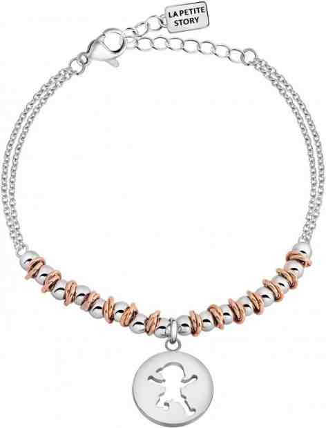 La Petite Story Ocelový kuličkový náramek Chlapeček LPS05AQL04 + 2 měsíce na vrácení zboží