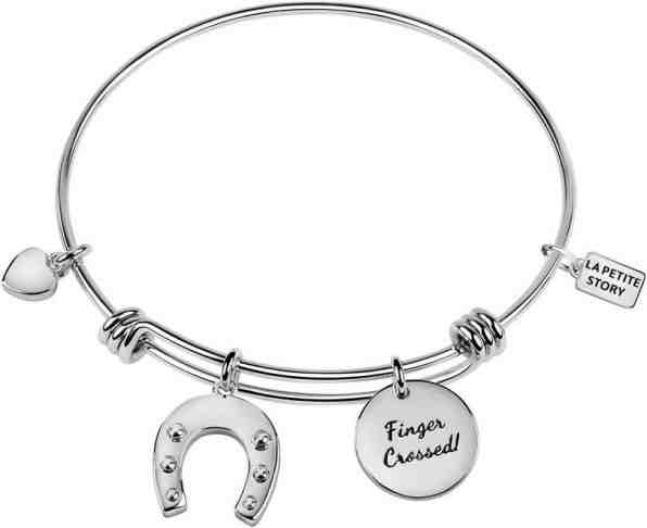 La Petite Story Ocelový pevný náramek Podkova LPS05APZ08 + 2 měsíce na vrácení zboží