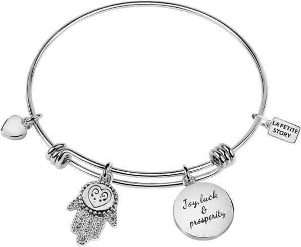 La Petite Story Ocelový náramek s přívěsky LPS05APZ10 + 2 měsíce na vrácení zboží