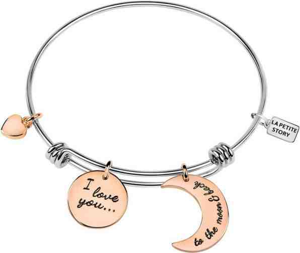 La Petite Story Ocelový náramek s Měsíc se srdíčkem LPS05APZ07 + 2 měsíce na vrácení zboží