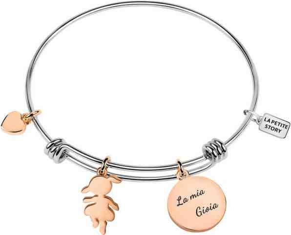 La Petite Story Bronzový náramek s ozdobami LPS05AQJ07 + 2 měsíce na vrácení zboží