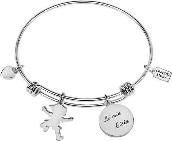 La Petite Story Ocelový náramek s přívěšky LPS05AQJ06 + 2 měsíce na vrácení zboží