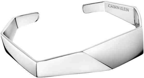 Calvin Klein Otevřený ocelový náramek Origa KJATMF0001 5,4 x 4,3 cm - XS + 2 měsíce na vrácení zboží