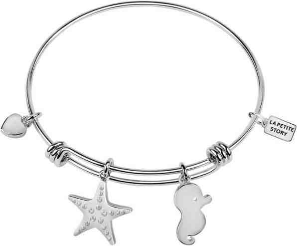 La Petite Story Pevný náramek s přívěsky LPS05AQJ10 + 2 měsíce na vrácení zboží