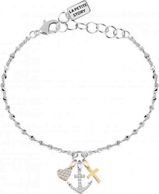 La Petite Story Tricolor ocelový náramek láska, víra, naděje LPS05AQA03 + 2 měsíce na vrácení zboží
