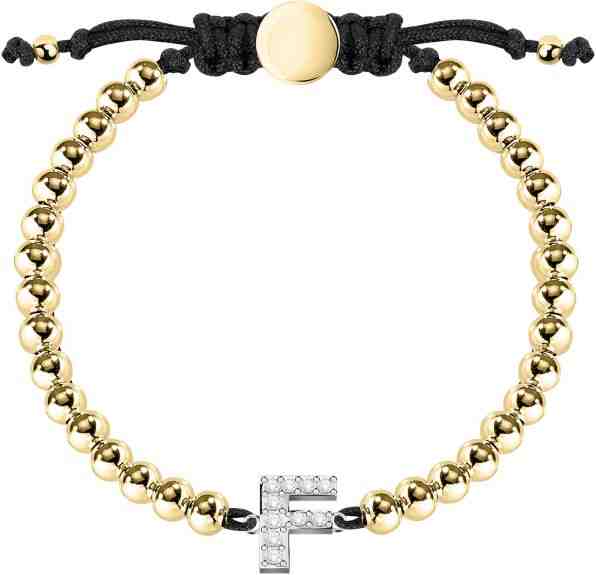 La Petite Story Bicolor náramek s písmenkem "F" LPS05ARR12 + 2 měsíce na vrácení zboží