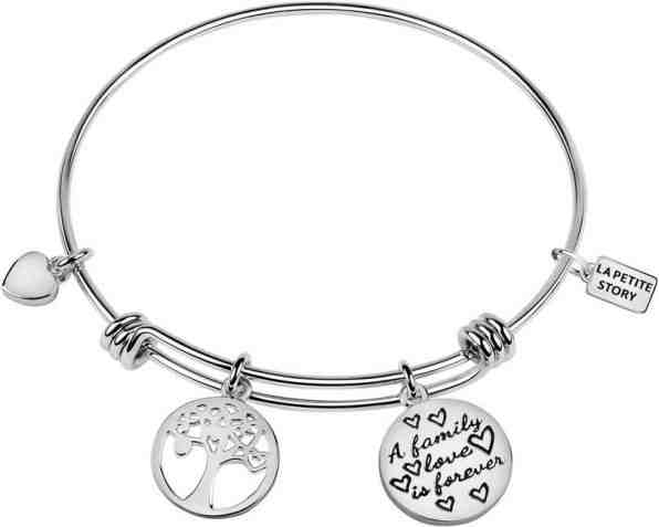 La Petite Story Ocelový náramek s přívěšky LPS05ASF01 + 2 měsíce na vrácení zboží