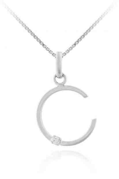 JVD Stříbrný přívěsek "C" SVLP0487XI6BI0C + 2 měsíce na vrácení zboží