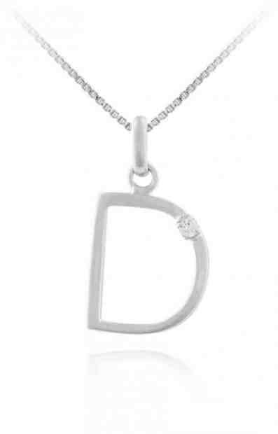 JVD Stříbrný přívěsek "D" SVLP0487XI6BI0D + 2 měsíce na vrácení zboží