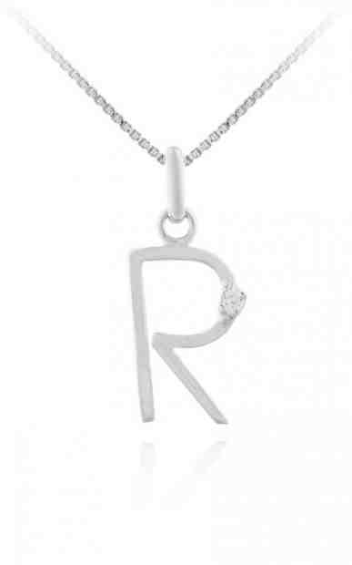 JVD Stříbrný přívěsek "R" SVLP0487XI6BI0R + 2 měsíce na vrácení zboží