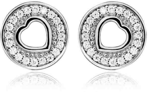 JVD Stříbrné náušnice se zirkony SVLE0155SH8BI00 + 2 měsíce na vrácení zboží