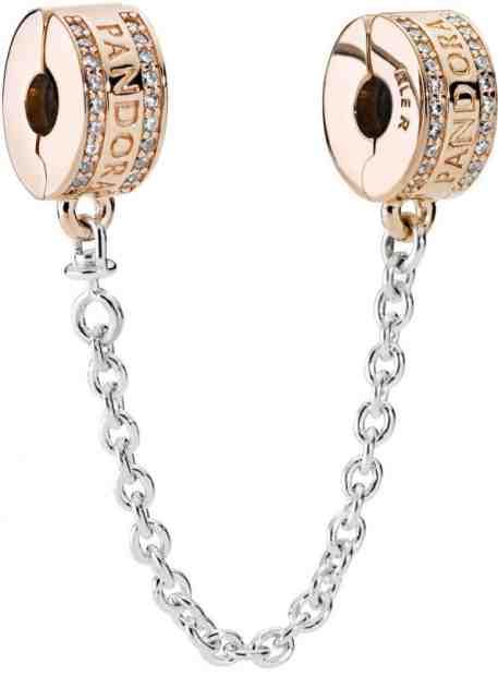 Pandora Bezpečnostní řetízek s logem 782057CZ-05 + 2 měsíce na vrácení zboží