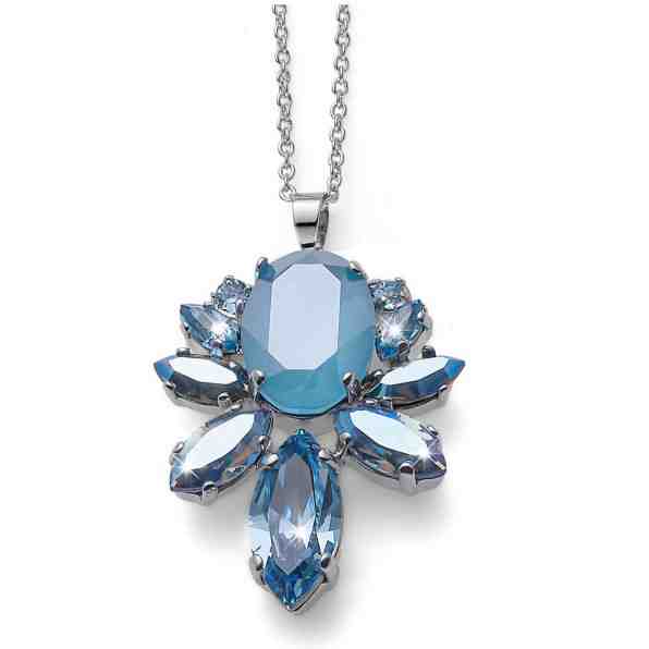 Oliver Weber Oslňující náhrdelník s krystaly Mare 12132 BLU + 2 měsíce na vrácení zboží