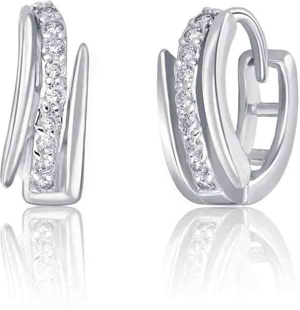 JVD Třpytivé stříbrné náušnice SVLE0567XD5BI00 + 2 měsíce na vrácení zboží