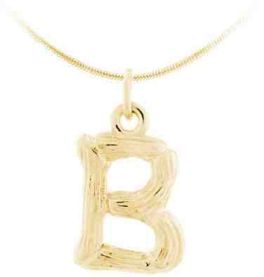 JVD Pozlacený stříbrný přívěsek písmeno "B" SVLP0486XH2GO0B + 2 měsíce na vrácení zboží