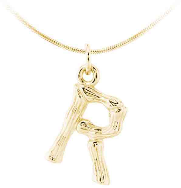 JVD Pozlacený stříbrný přívěsek písmeno "R" SVLR0486XH2GO0R + 2 měsíce na vrácení zboží