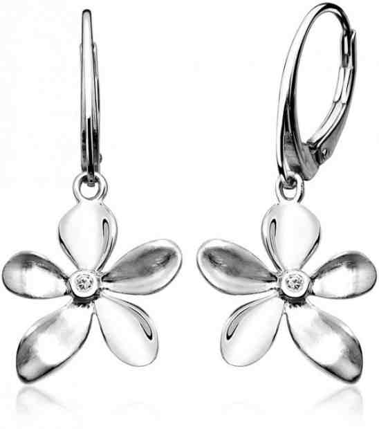 JVD Stříbrné náušnice Květy SVLE0079SH8BI00 + 2 měsíce na vrácení zboží